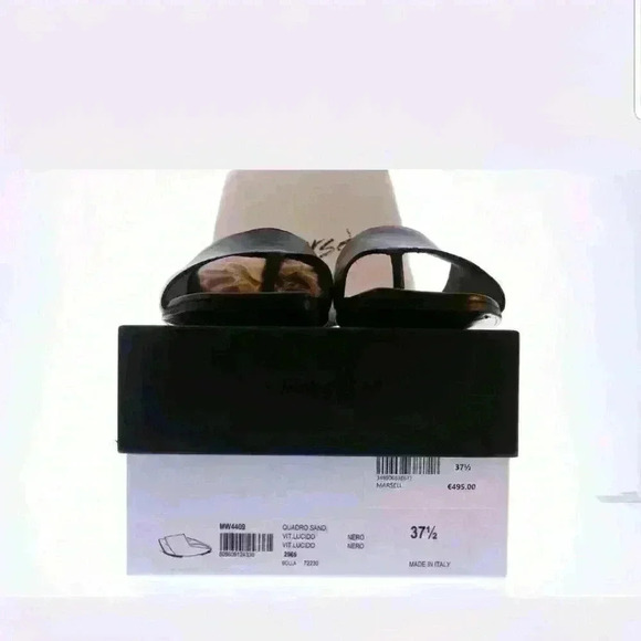 Marsèll Womens Quadro Italian Black Leather Slippe - Picture 2 of 8